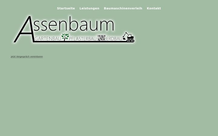 Screenshot of galabau-assenbaum.de