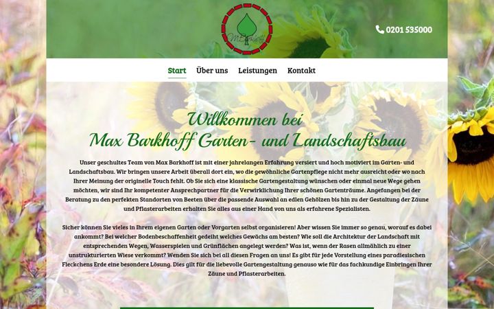 Screenshot of galabau-barkhoff.de