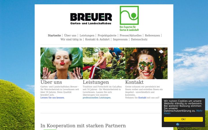Screenshot of galabau-breuer.de