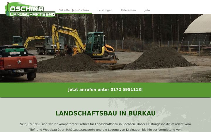 Screenshot of galabau-burkau.de