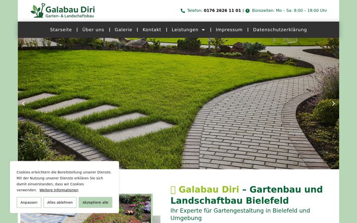 Screenshot of galabau-diri.de