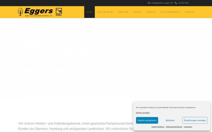 Screenshot of galabau-eggers.de