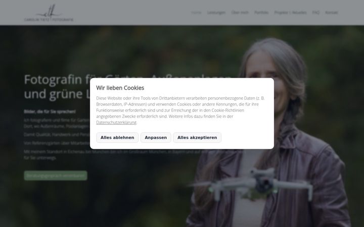 Screenshot of galabau-fotos.de