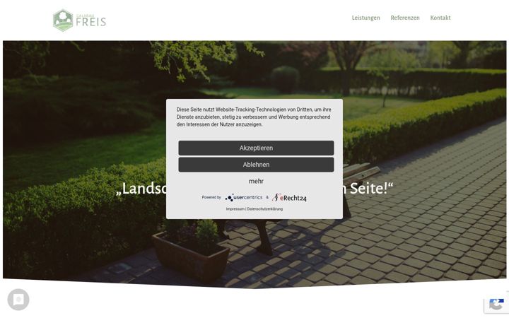 Screenshot of galabau-freis.de