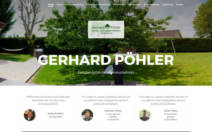 Screenshot of galabau-gerhard-poehler.de