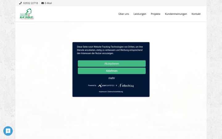 Screenshot of galabau-gerke.de