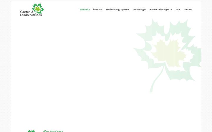 Screenshot of galabau-hauptmann.de