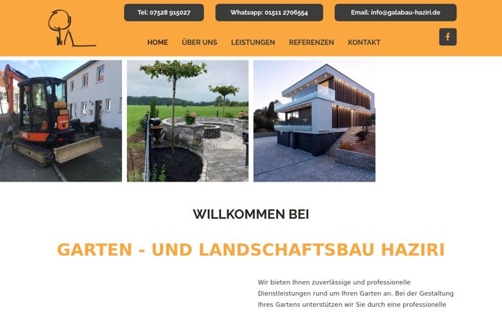 Screenshot of galabau-haziri.de