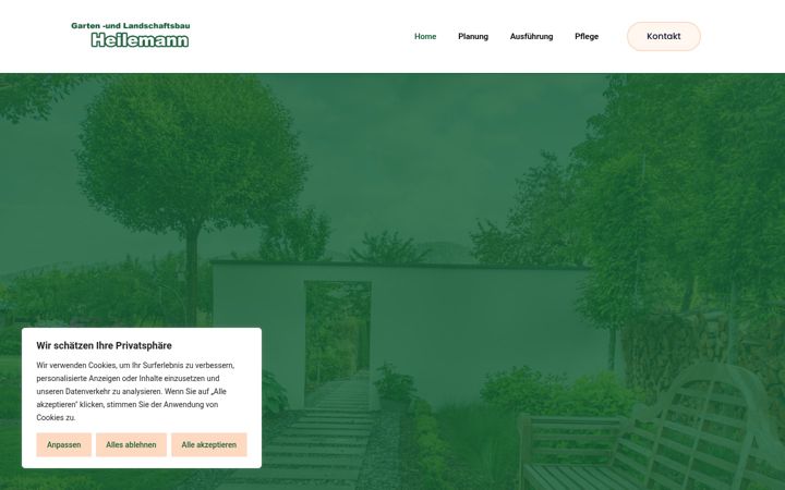 Screenshot of galabau-heilemann.de
