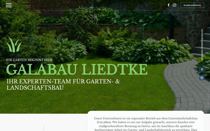 Screenshot of galabau-liedtke.de