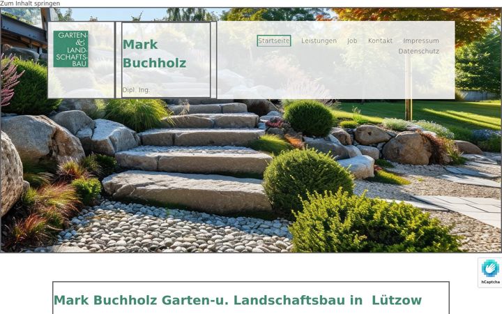 Screenshot of galabau-luetzow.de