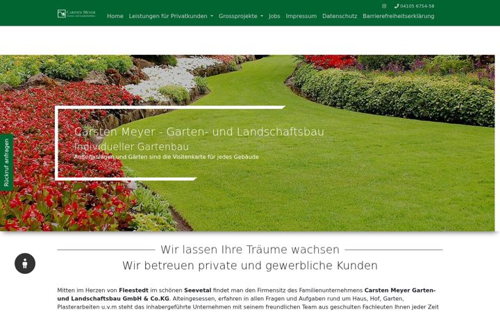 Screenshot of galabau-meyer.de