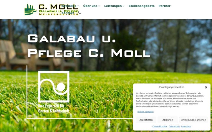 Screenshot of galabau-moll.de