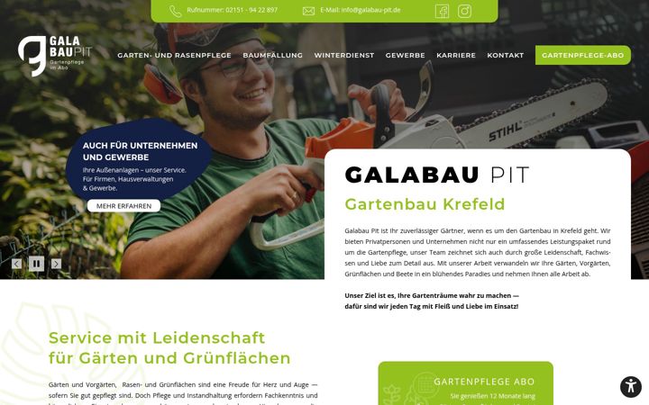 Screenshot of galabau-pit.de
