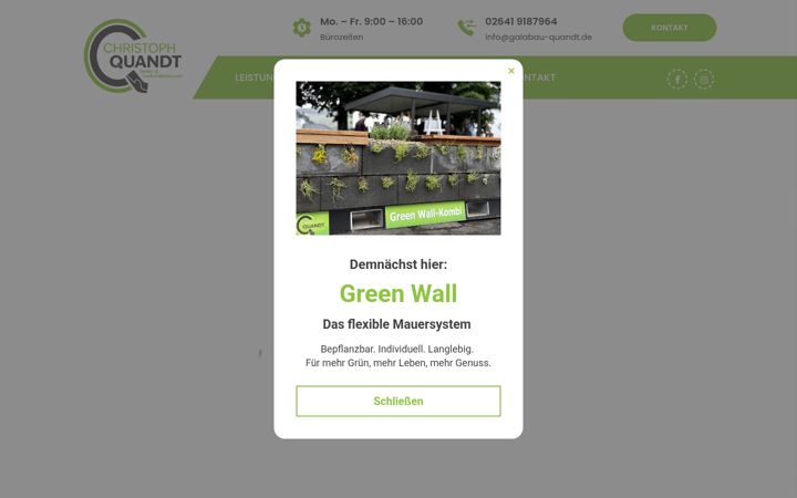 Screenshot of galabau-quandt.de