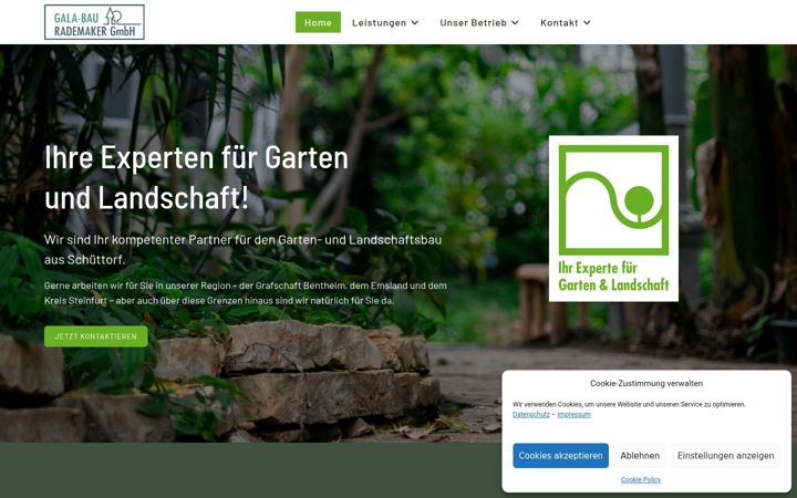 Screenshot of galabau-rademaker.de