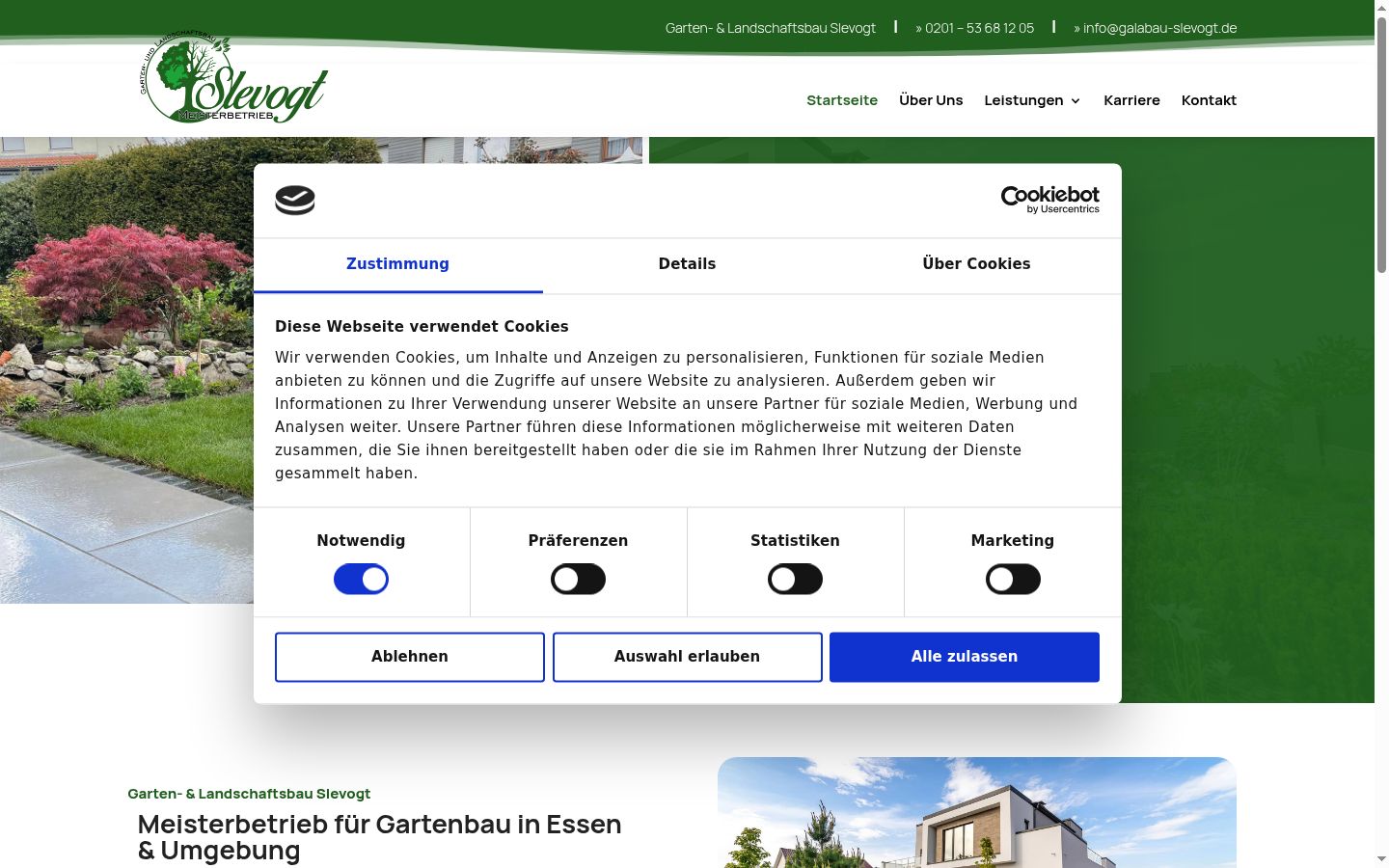Snímek obrazovky baneru souhlasu zobrazeného před jakoukoli interakcí