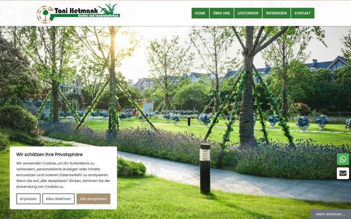 Screenshot of galabauhetmank.de