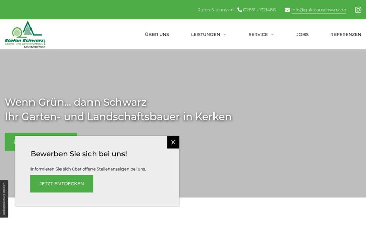 Screenshot of galabauschwarz.de