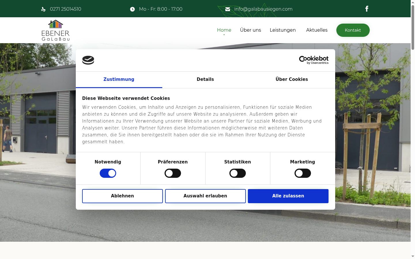 Zrzut ekranu banera zgody wyświetlanego przed jakąkolwiek interakcją