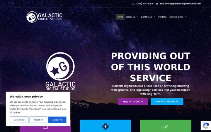 Screenshot of galacticdigitalstudios.com