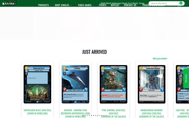 Screenshot of galacticgamez.com