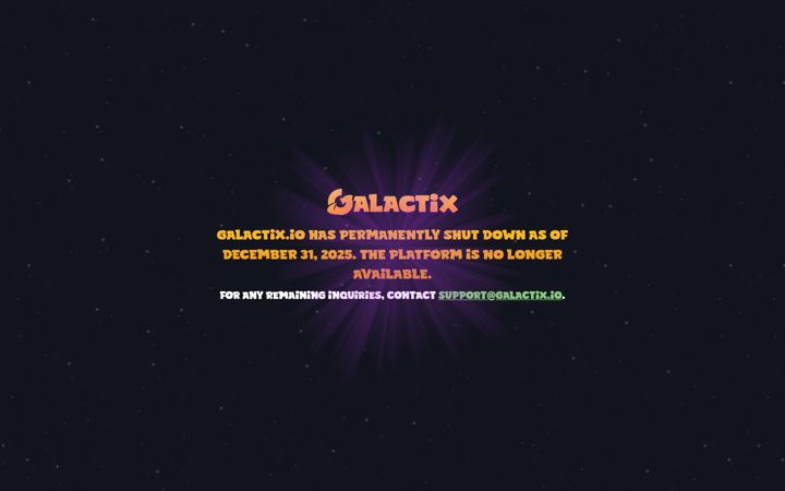 Screenshot of galactix.io