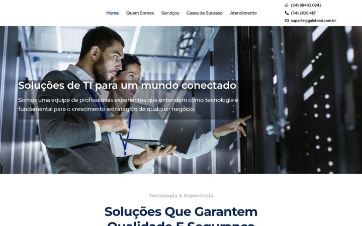 Screenshot of galafassi.com.br