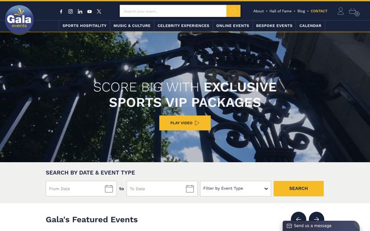 Screenshot of galahospitality.co.uk