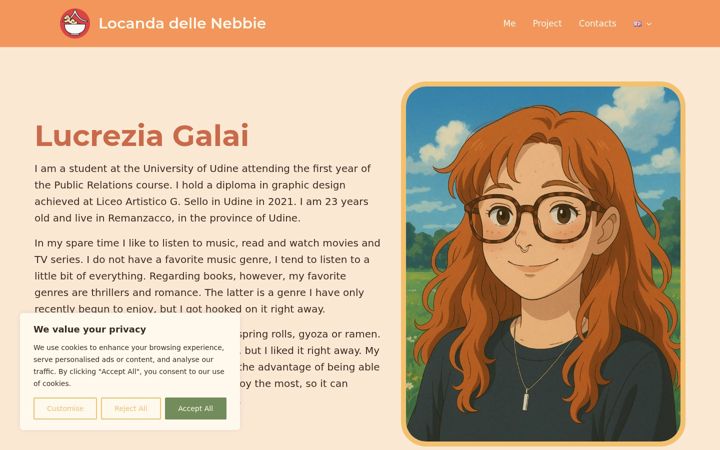Screenshot of galailucrezia.altervista.org