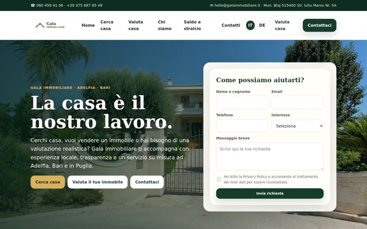 Screenshot of galaimmobiliare.it