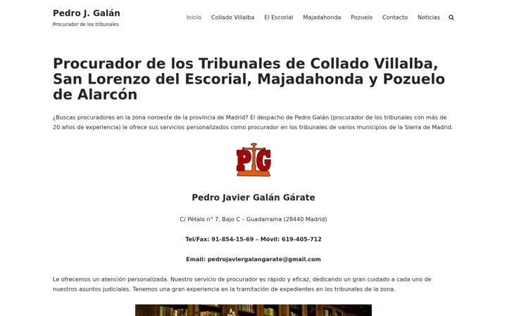 Screenshot of galanprocurador.es