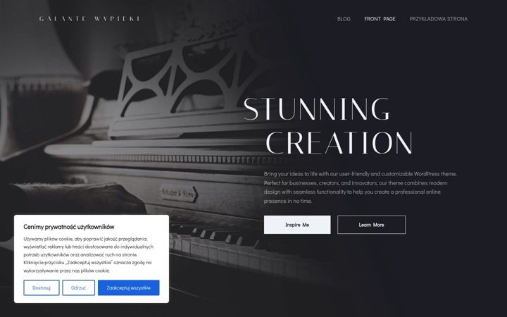Screenshot of galantewypieki.pl