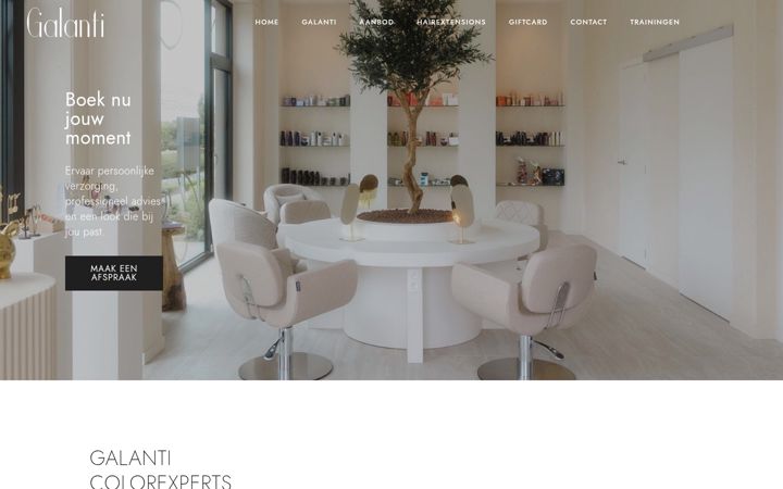 Screenshot of galanti.be