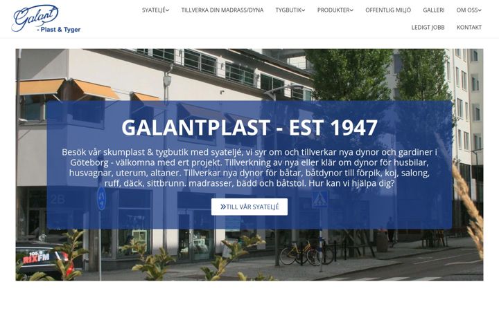 Screenshot of galantplast.se