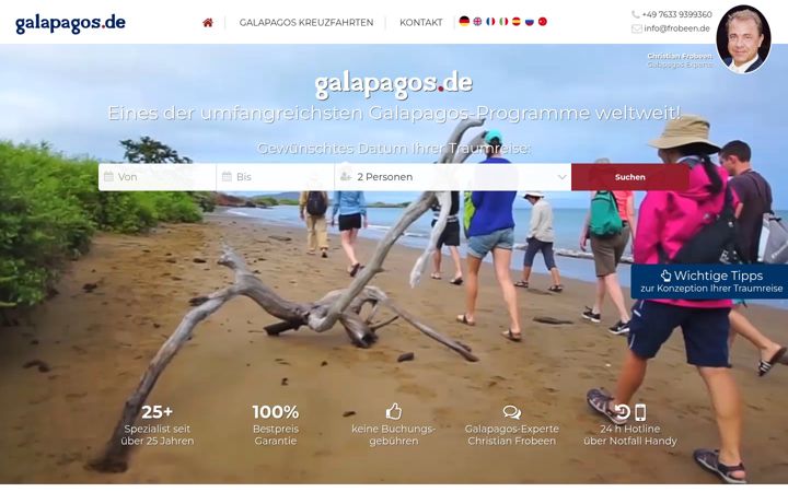 Screenshot of galapagos.de