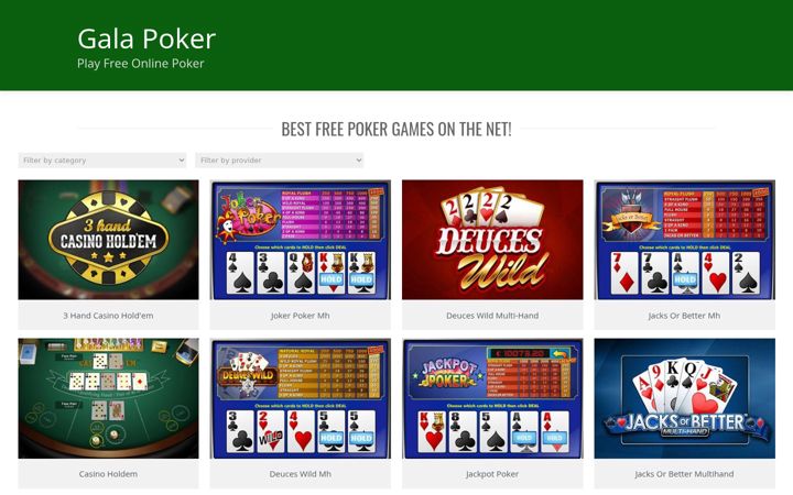 Screenshot of galapoker.com