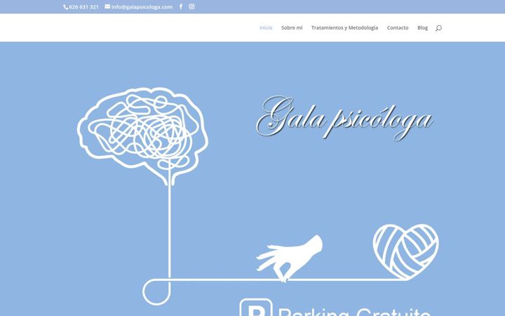Screenshot of galapsicologa.com