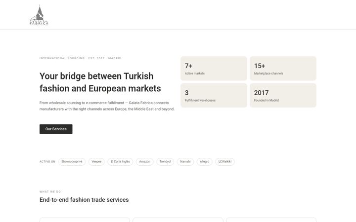 Screenshot of galatafabrica.com
