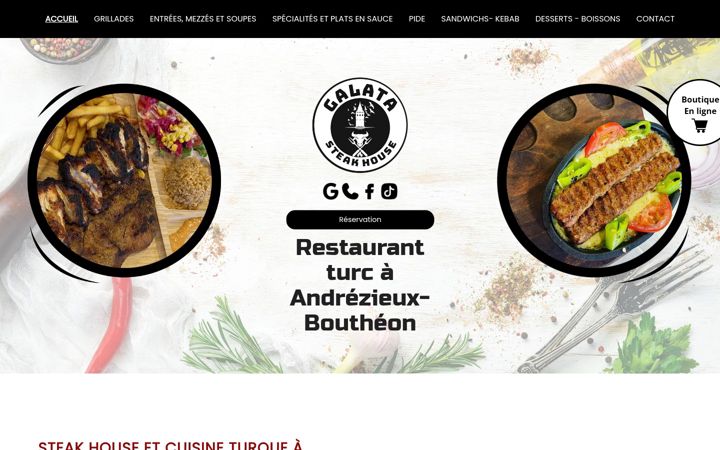 Screenshot of galatarestaurant.fr