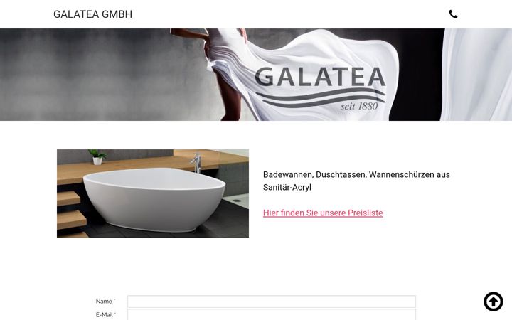 Screenshot of galatea-bad.de