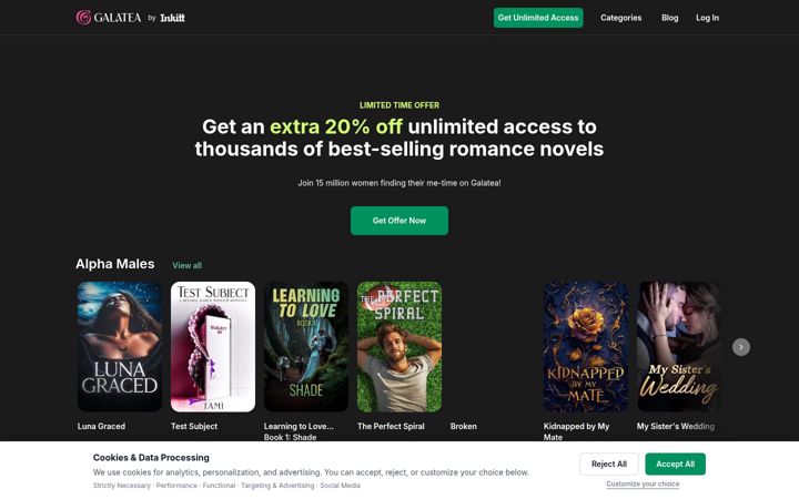 Screenshot of galatea.com