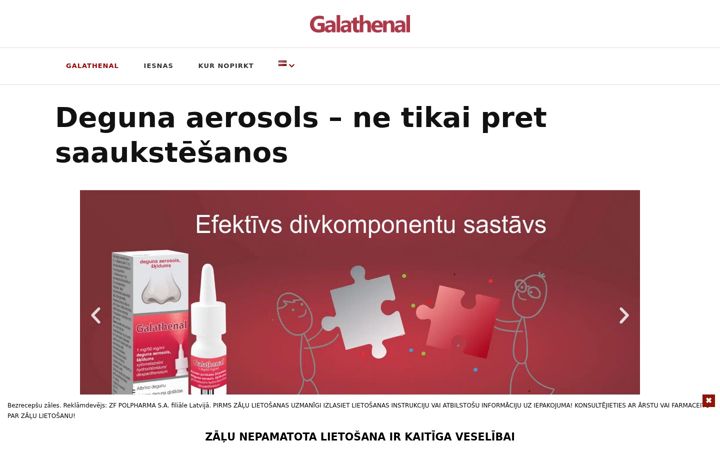 Screenshot of galathenol.lv