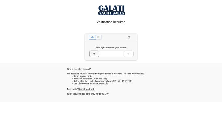 Screenshot of galatiyachts.com