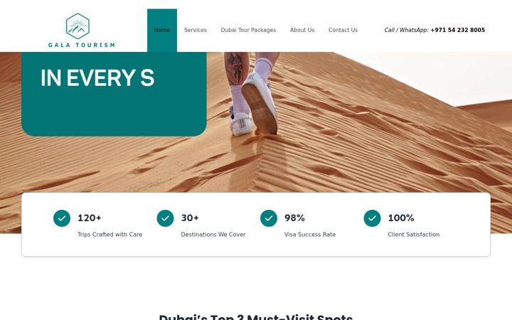 Screenshot of galatourism.com