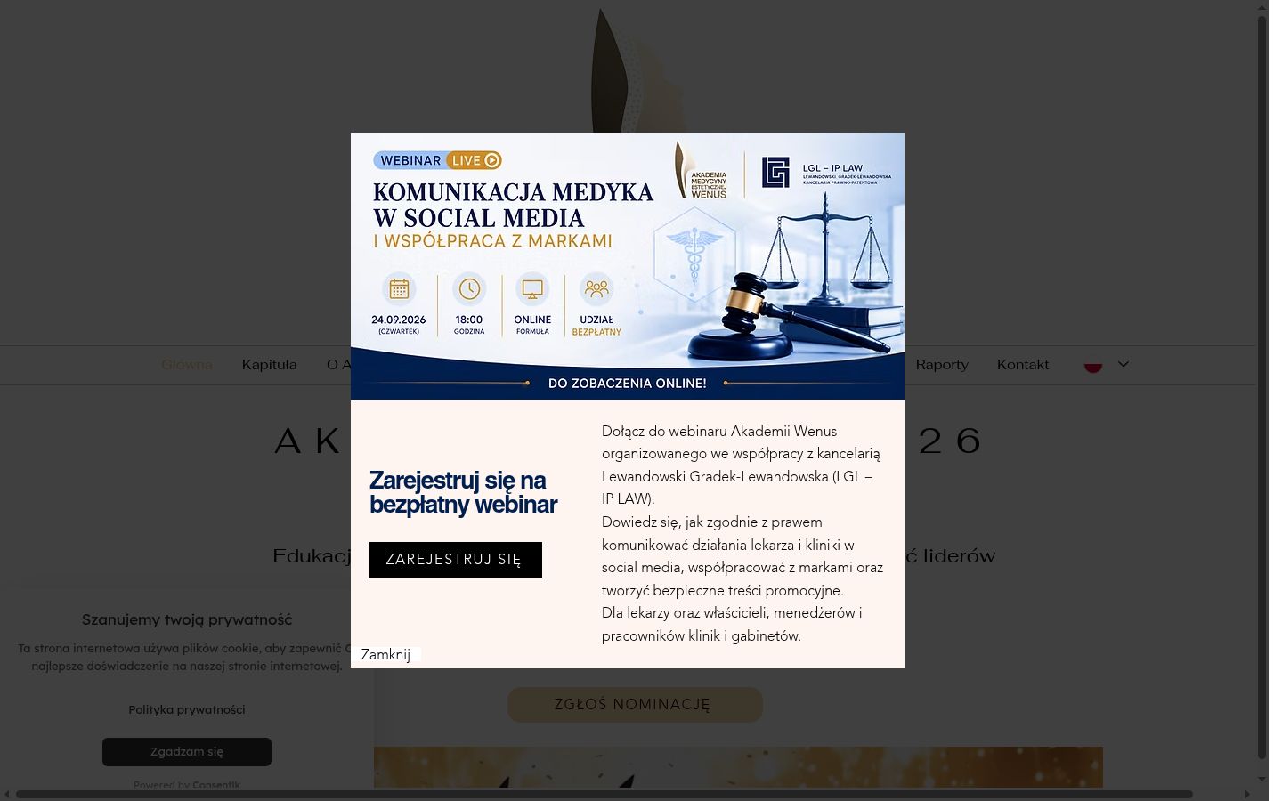 Screenshot des Einwilligungsbanners vor jeglicher Interaktion