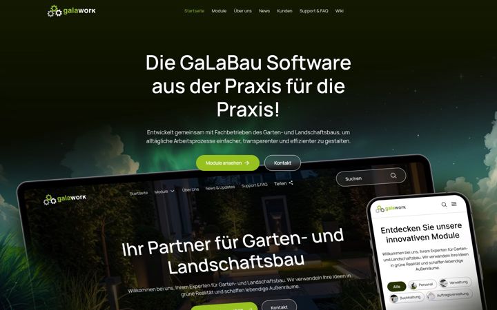 Screenshot of galawork.de