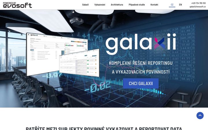 Screenshot of galaxii.cz