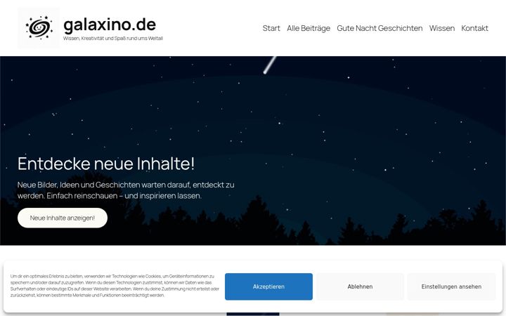 Screenshot of galaxino.de