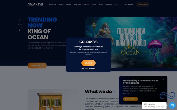 Screenshot of galaxsys.co